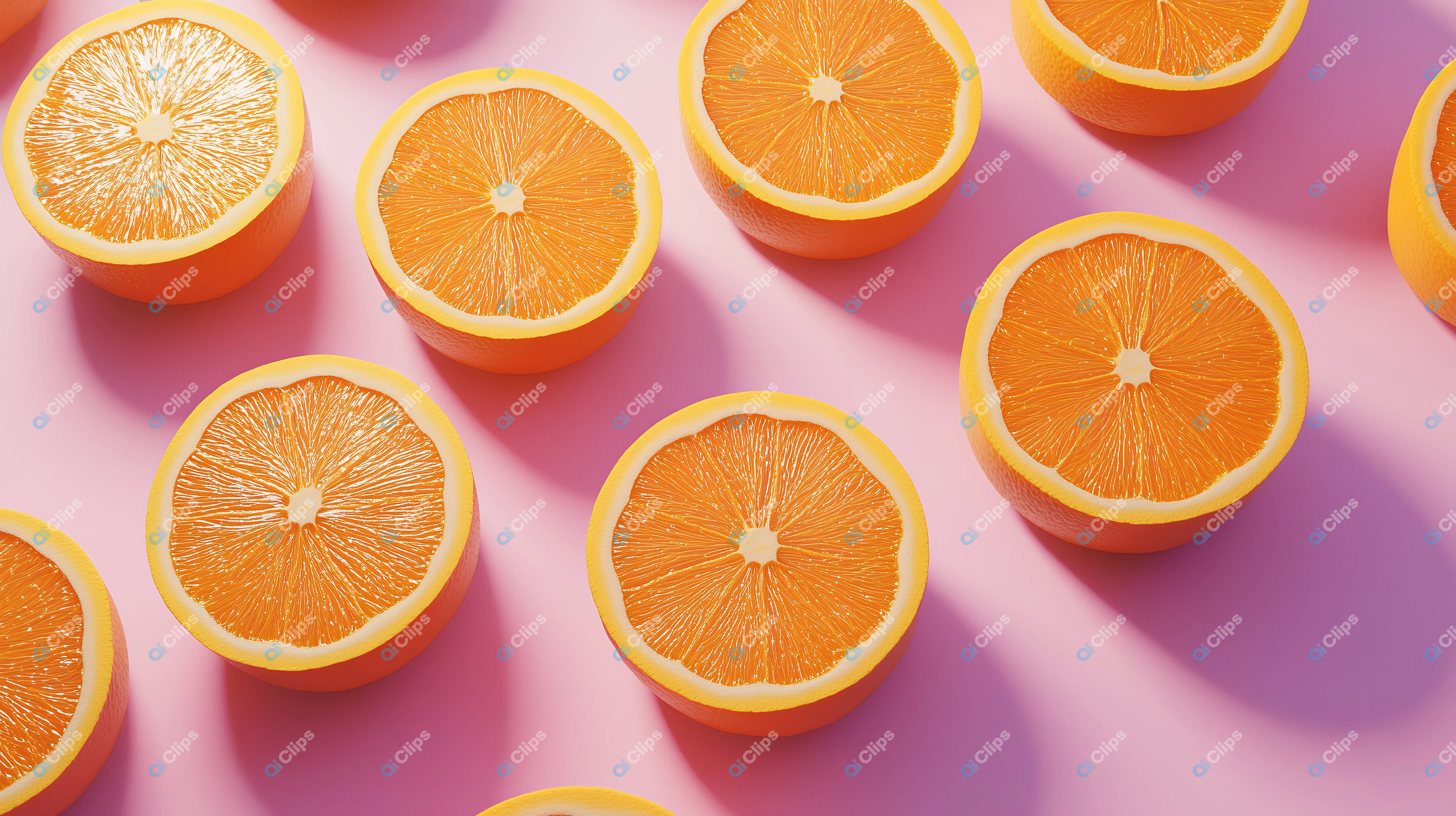 Orange Halves Pattern
