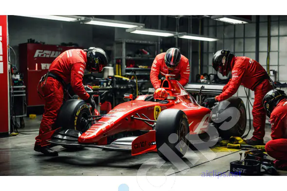 Formula 1 Pit Stop Preparation