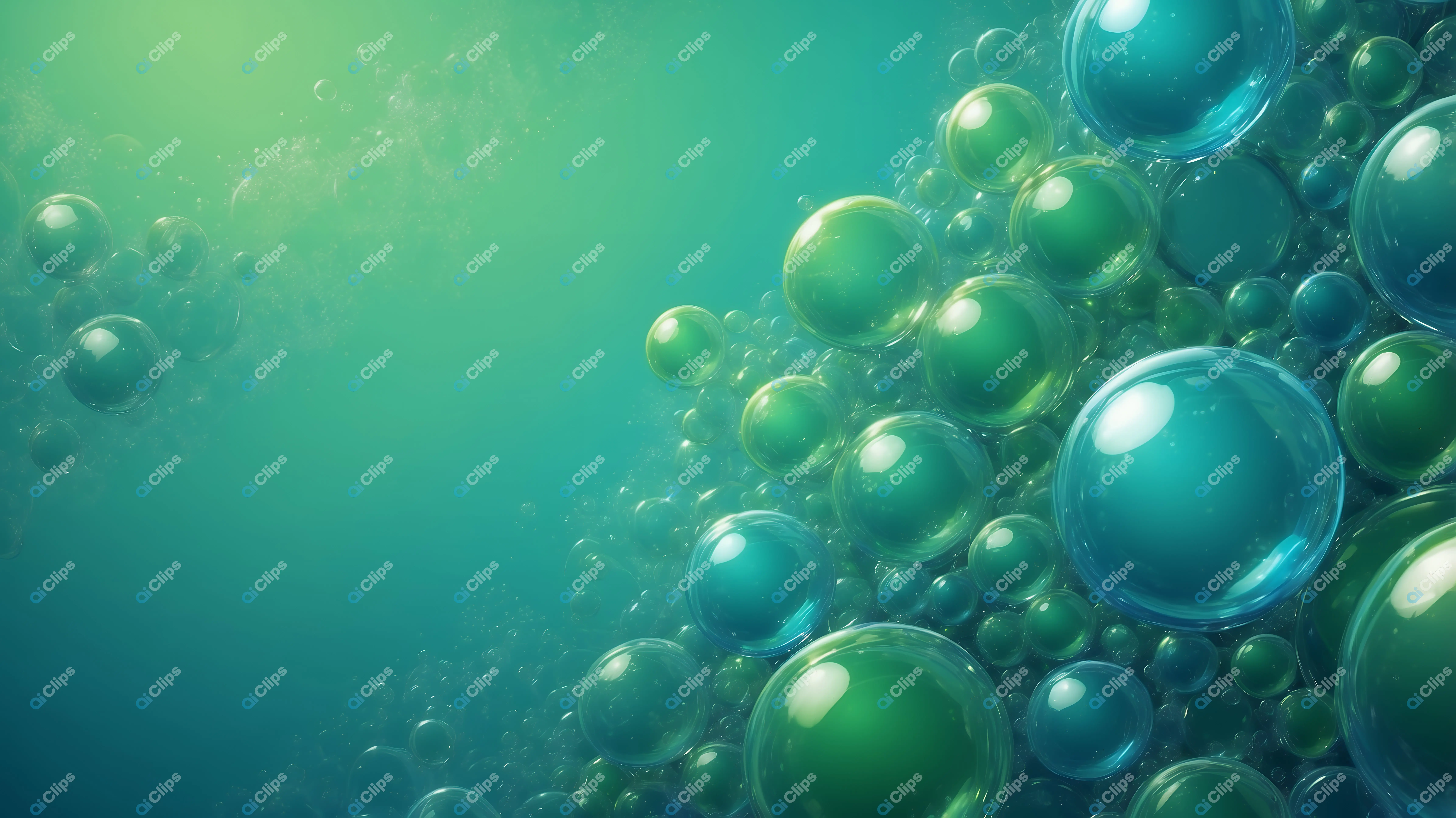 Floating Bubbles Abstract