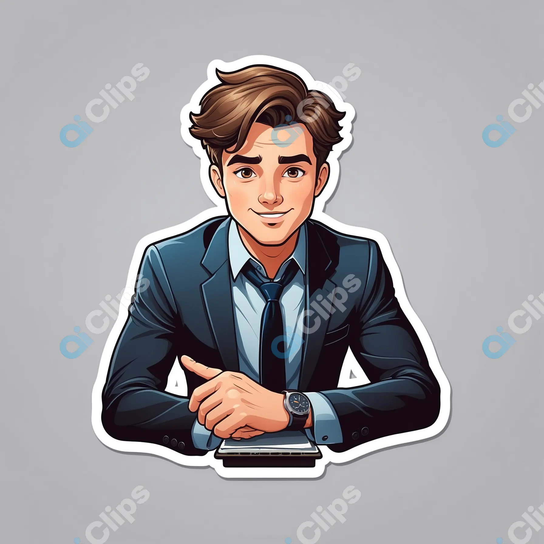 Professional Businessman Sticker