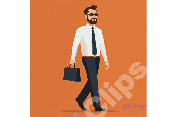 Confident Businessman with Briefcase