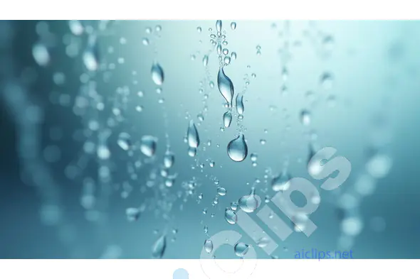 Abstract Water Droplets on Glass - Macro Photography