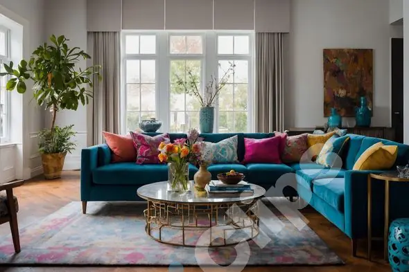 Colorful Living Room Interior