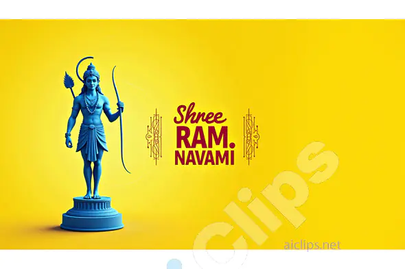 Shree Ram Navami Celebration with Lord Rama Statue