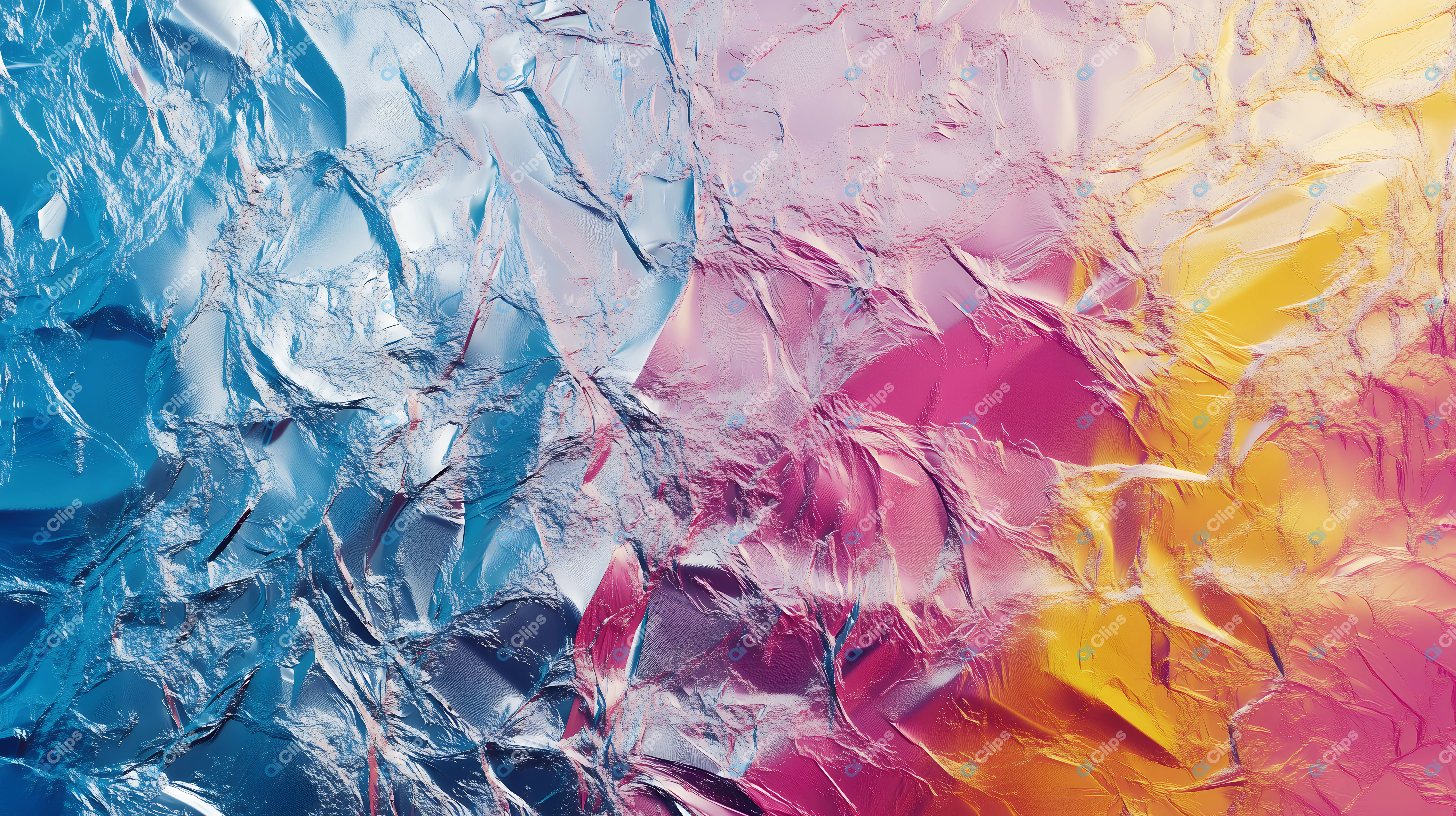 Multicolored Crinkled Surface