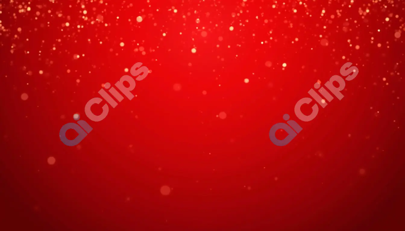 Red Festive Glitter Background with Sparkling Bokeh