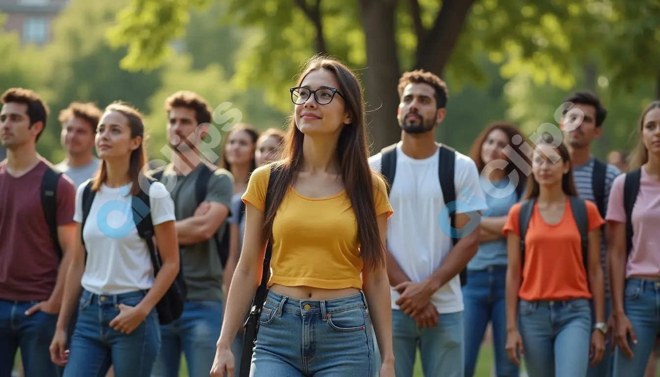 Group of Students Outdoors