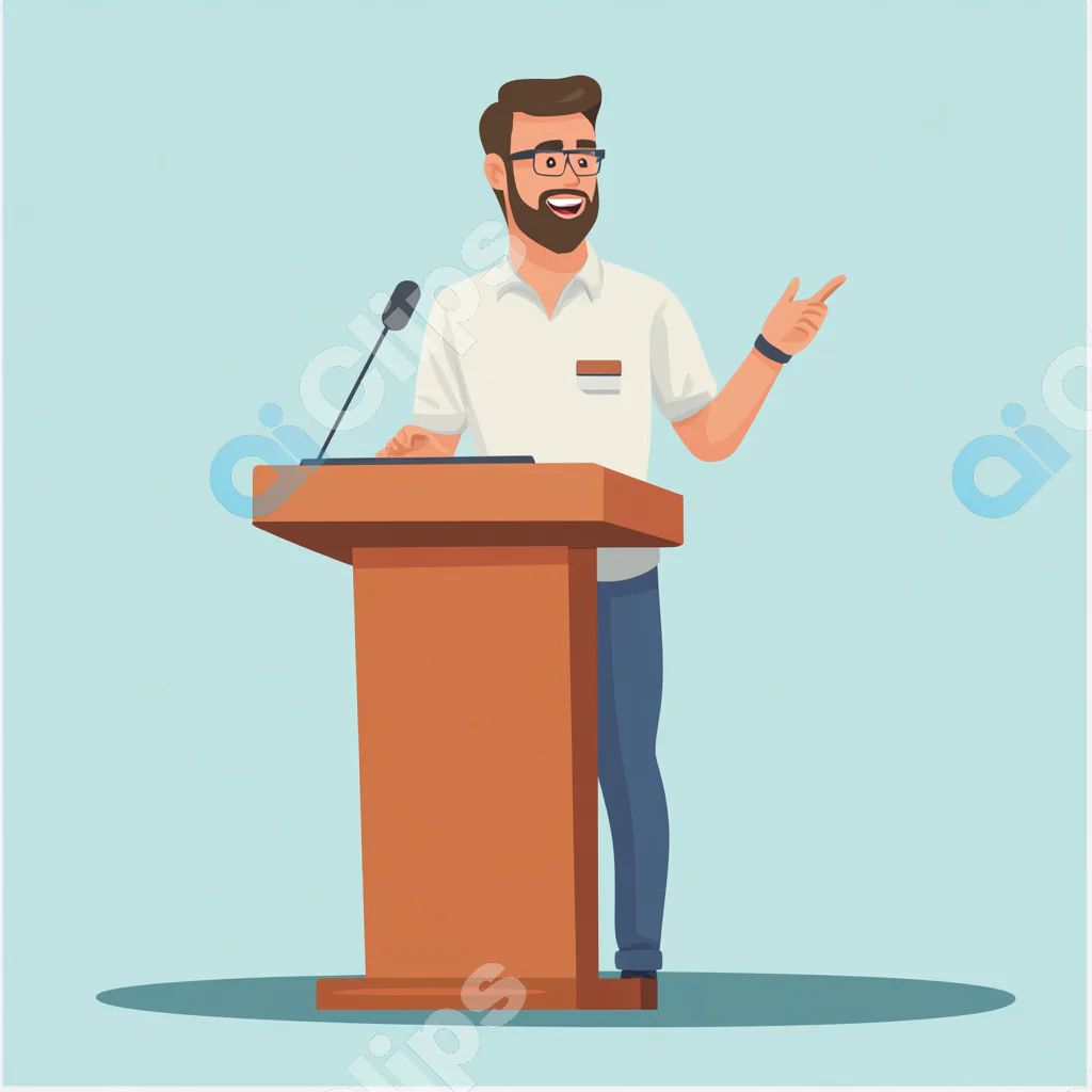 Engaging Speaker at Podium