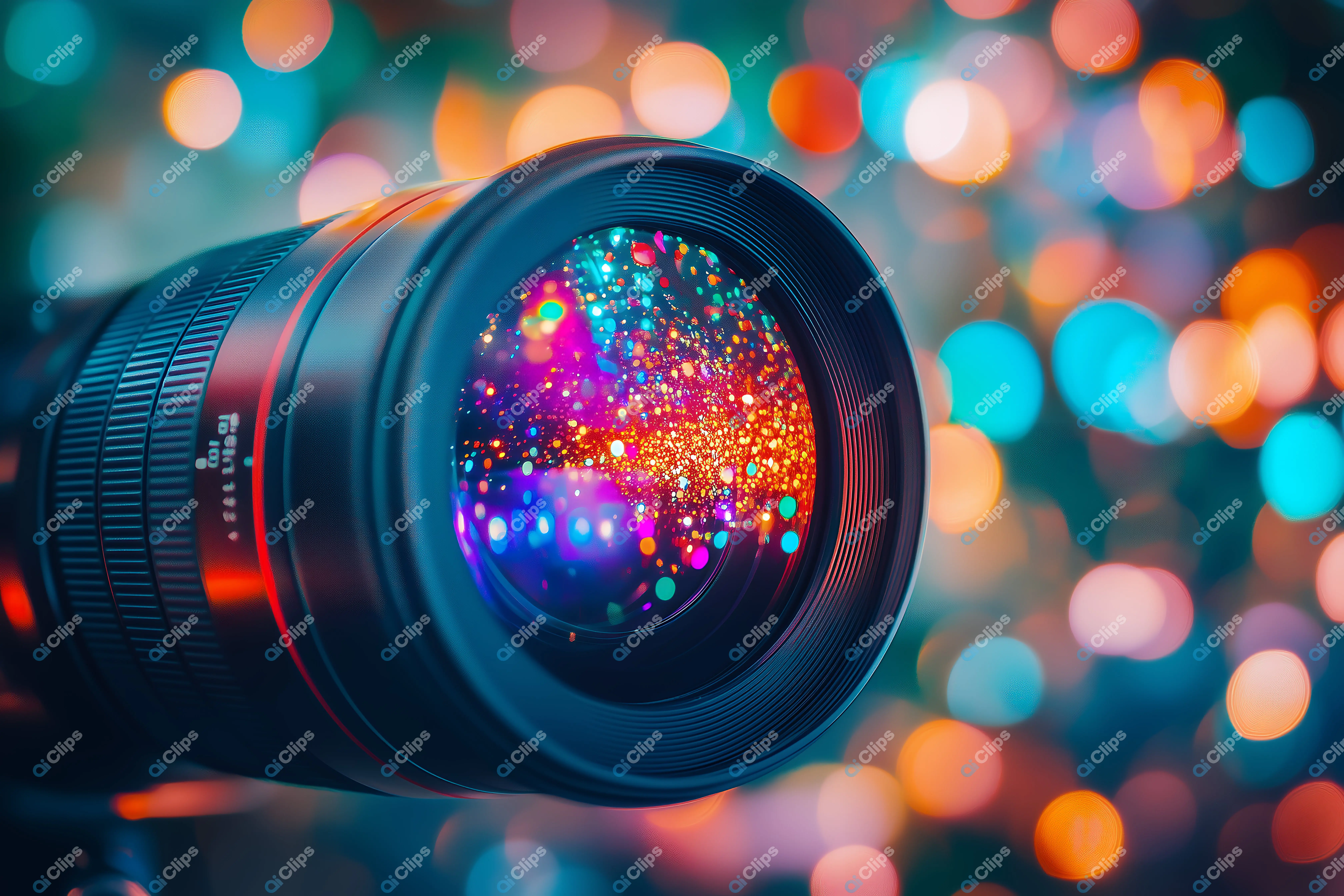 Colorful Bokeh Camera Lens