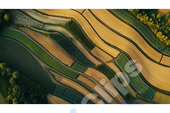 Aerial View Farmland
