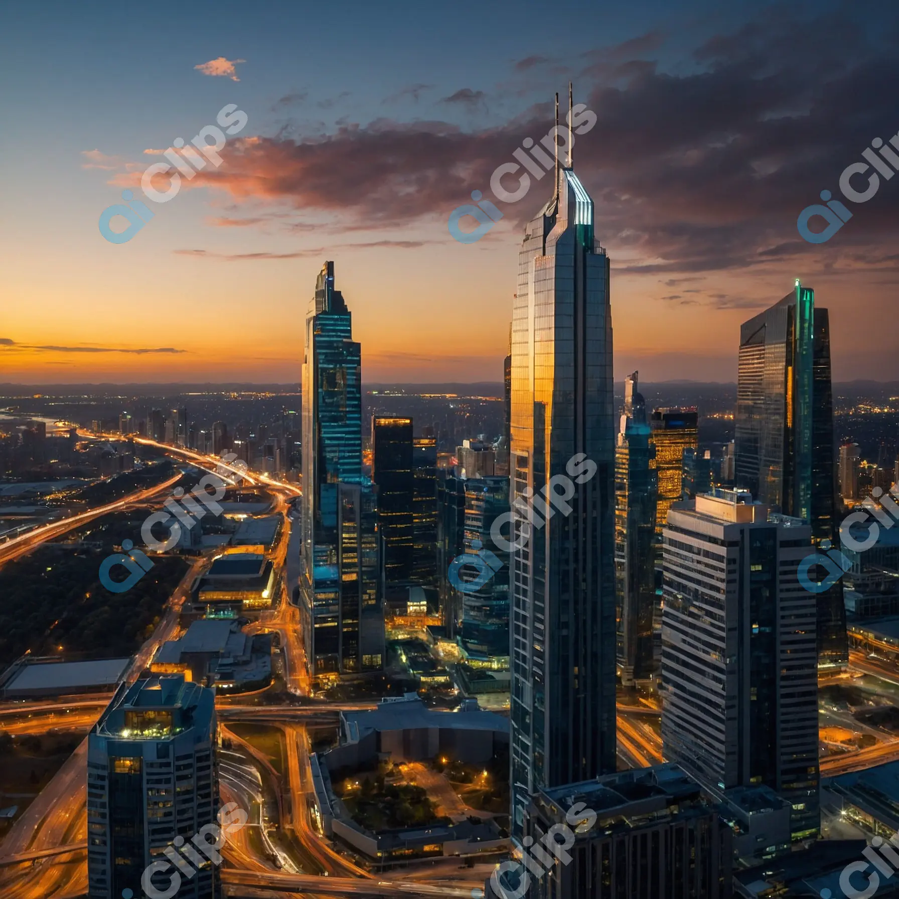 Skyline at Sunset
