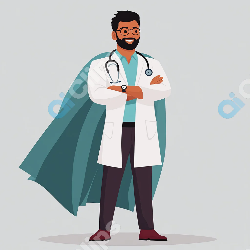 Heroic Doctor with Cape