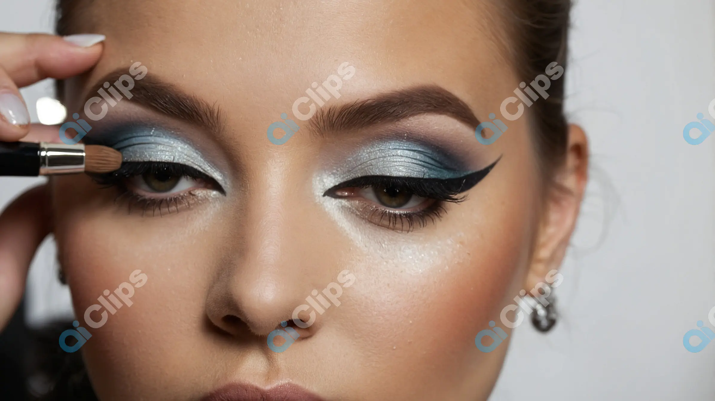 Detailed Eye Makeup Application