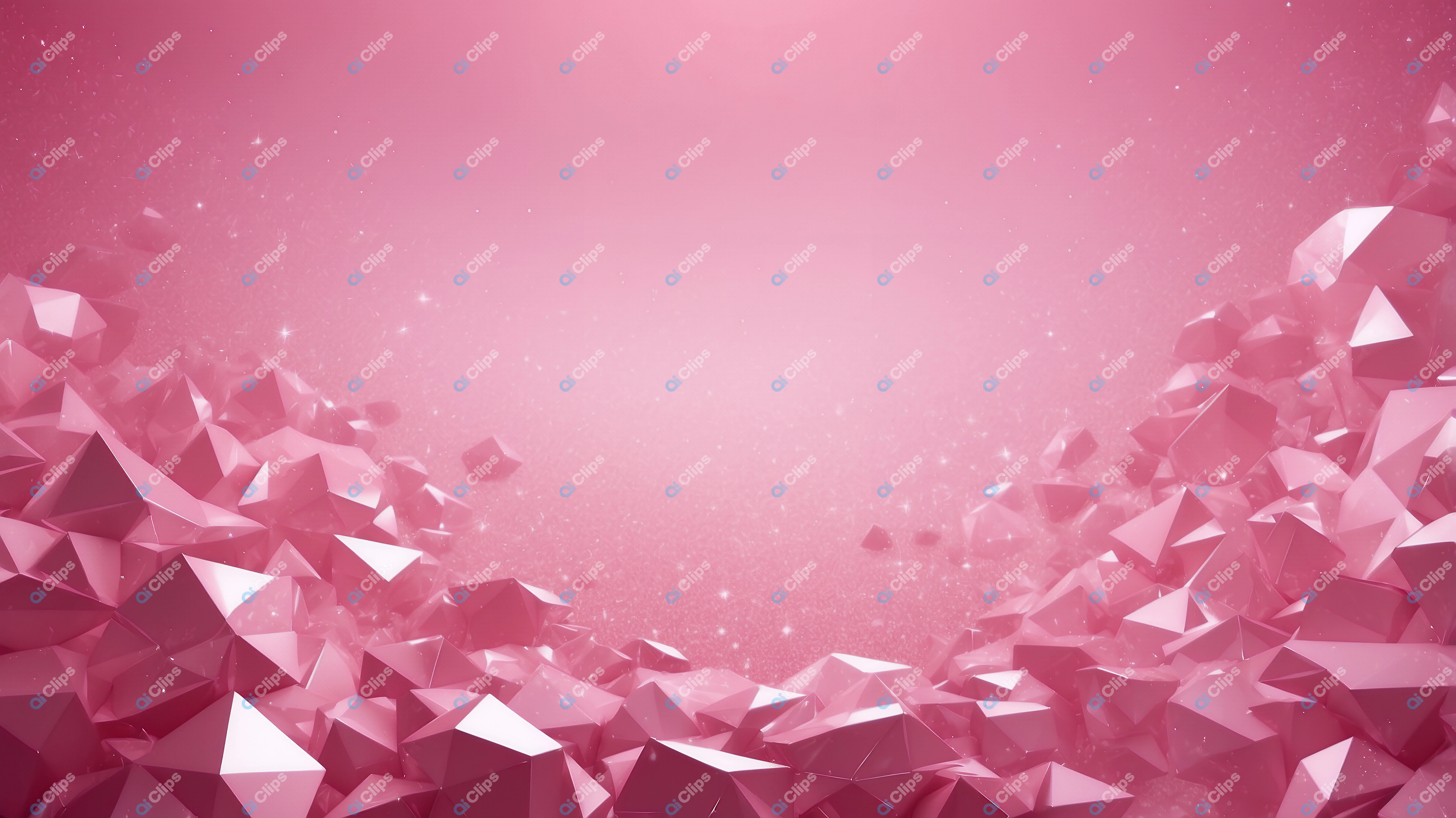 Pink Crystal Polygon Background