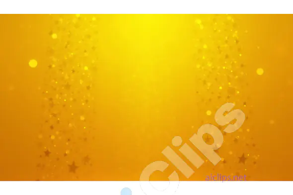 Golden Starry Background with Bokeh Effect