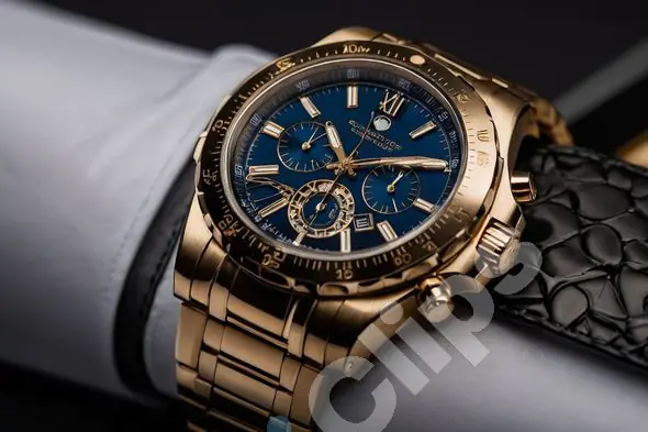 Luxury Gold Chronograph Watch