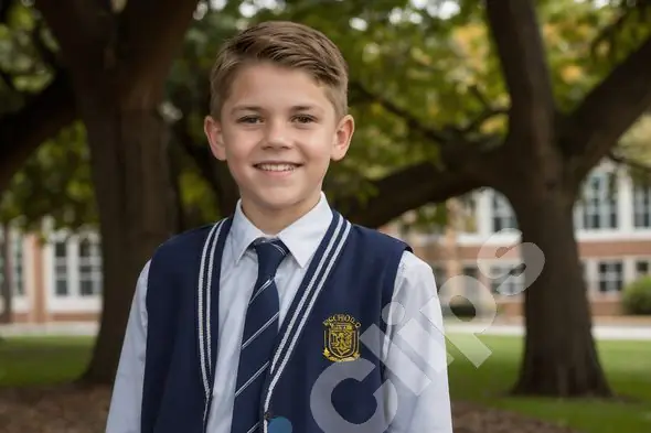 Schoolboy in Uniform