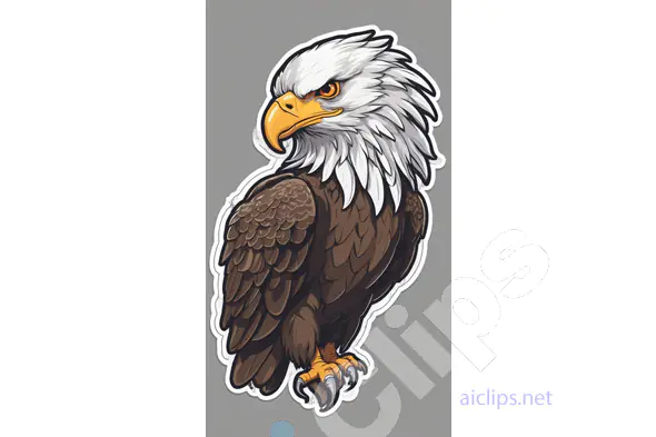 Proud Bald Eagle Sticker