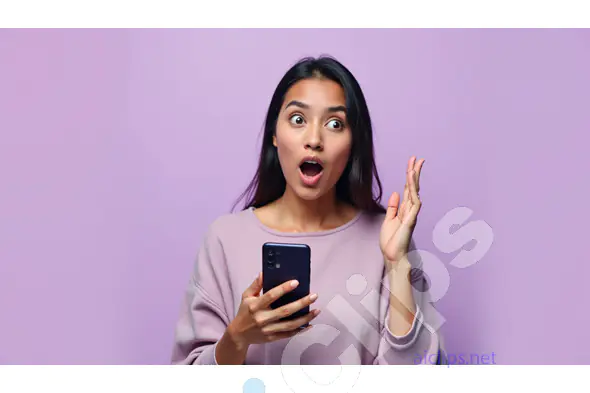 Surprised Woman Reacting to Unexpected News on Phone
