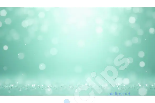 Soft Mint Green Bokeh Background