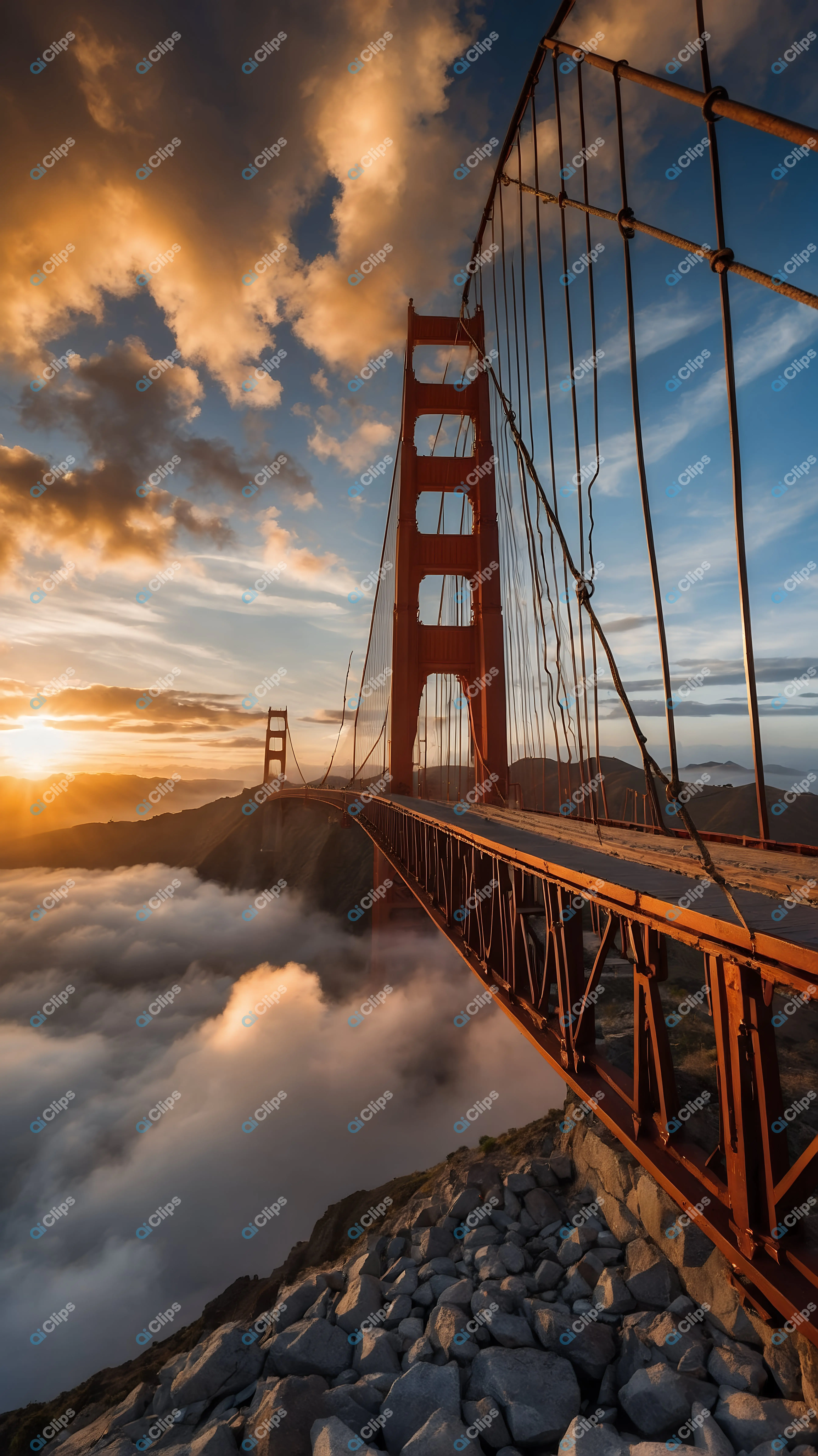 olden Gate Bridge at Sunset