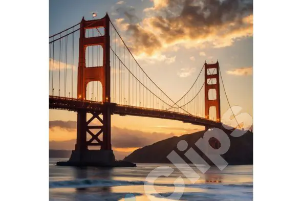 Golden Gate Bridge Evening Glow