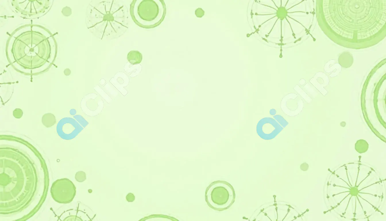 Soft Green Abstract Circular Geometric Background