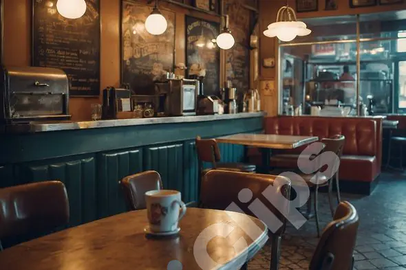 Vintage Coffee Shop Interior