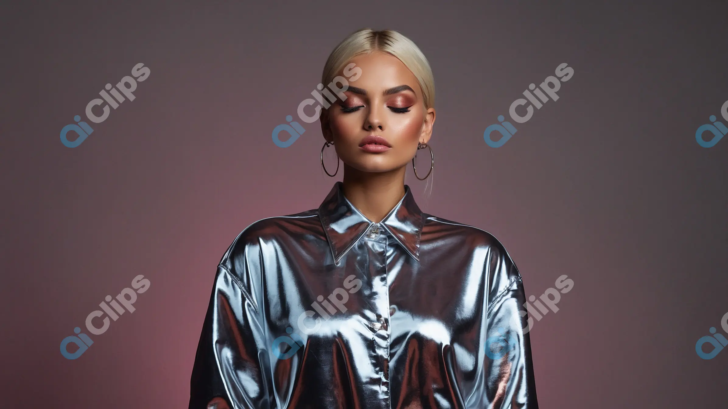 Metallic Fashion Look