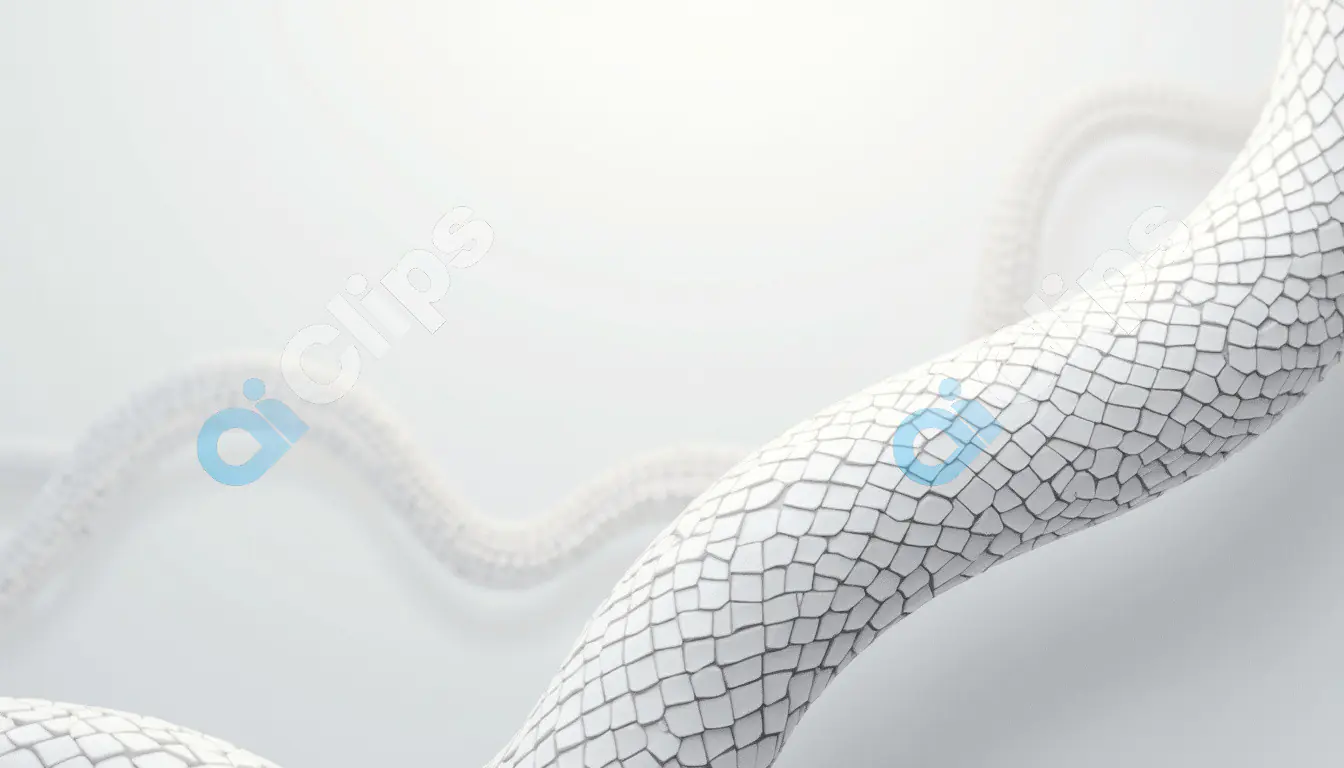 White Curved Mosaic Texture Background