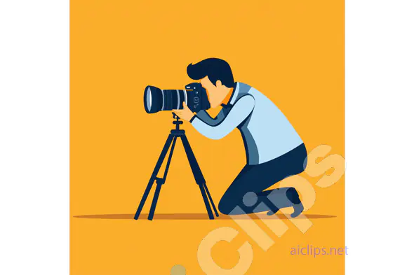 Photographer Taking Shot Illustration