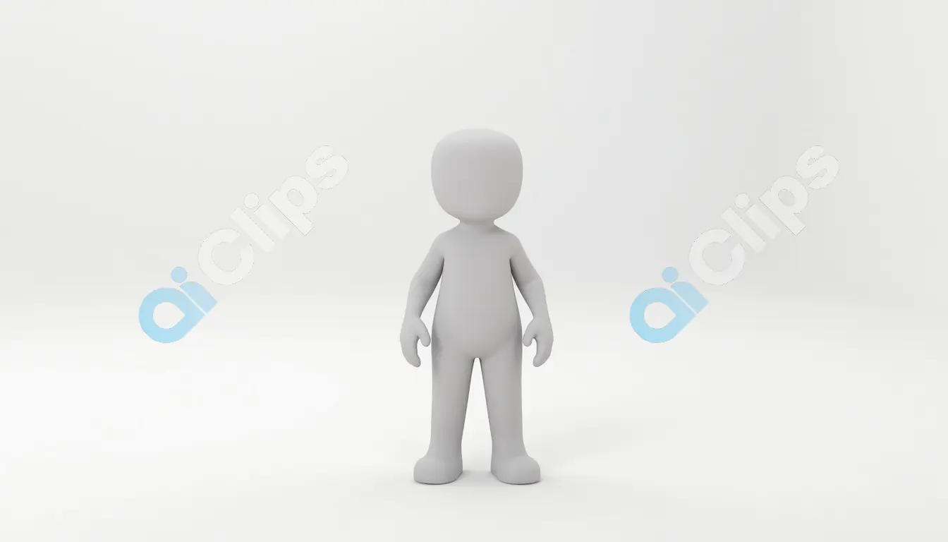 Blank 3D Human Character Model