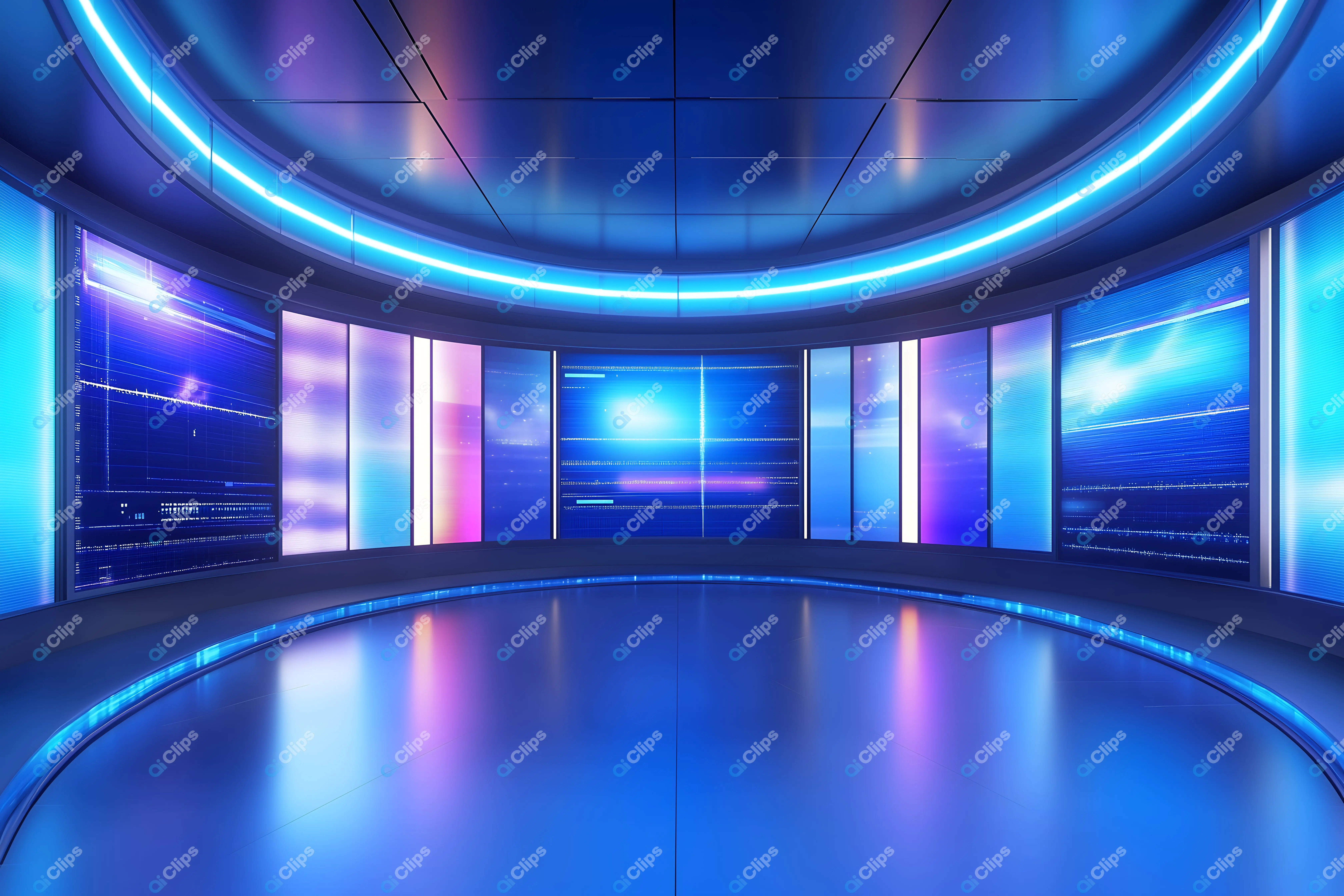 Futuristic Digital Room