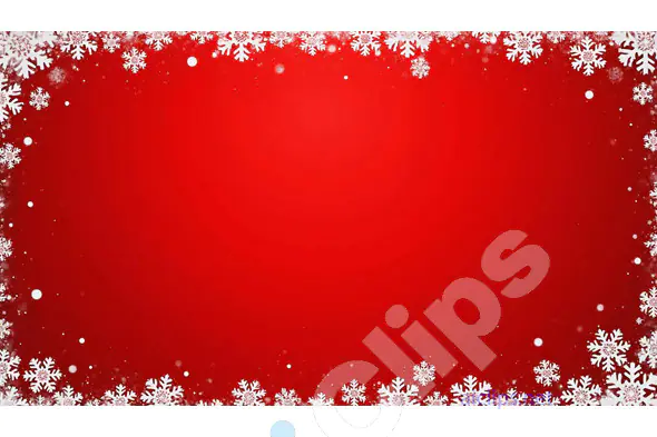 Red and White Snowflake Winter Holiday Background