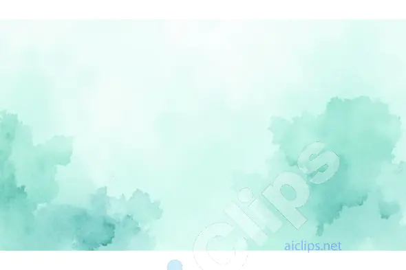 Watercolor Mint Green Abstract Background