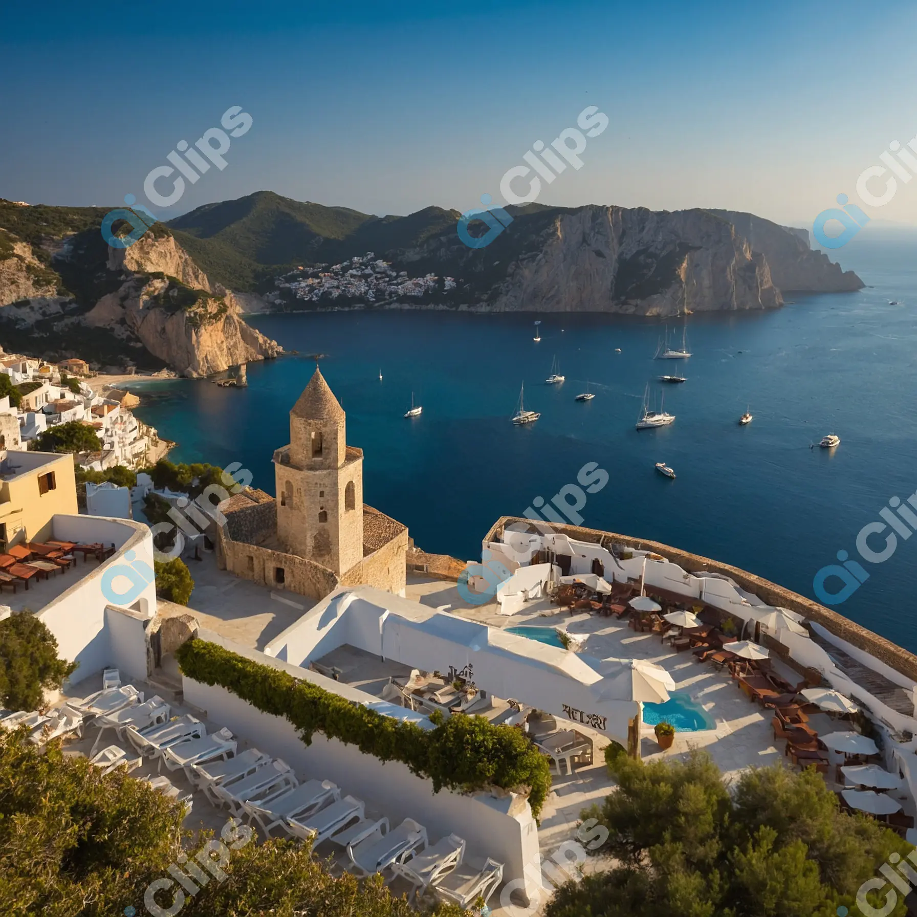 Mediterranean Coastal Town