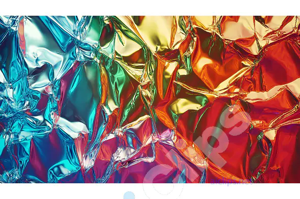 Colorful Crinkled Foil