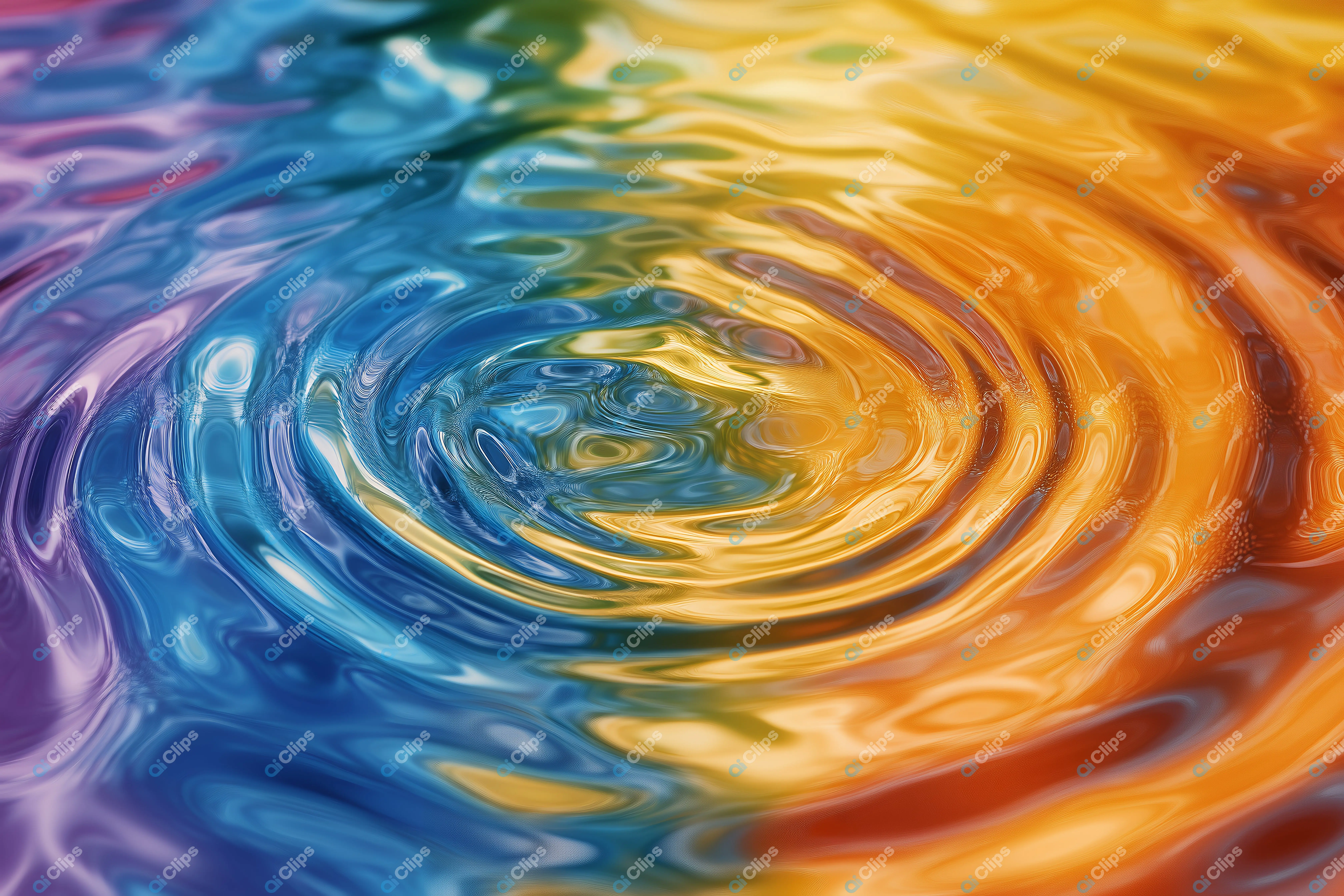 Colorful Ripple Effect