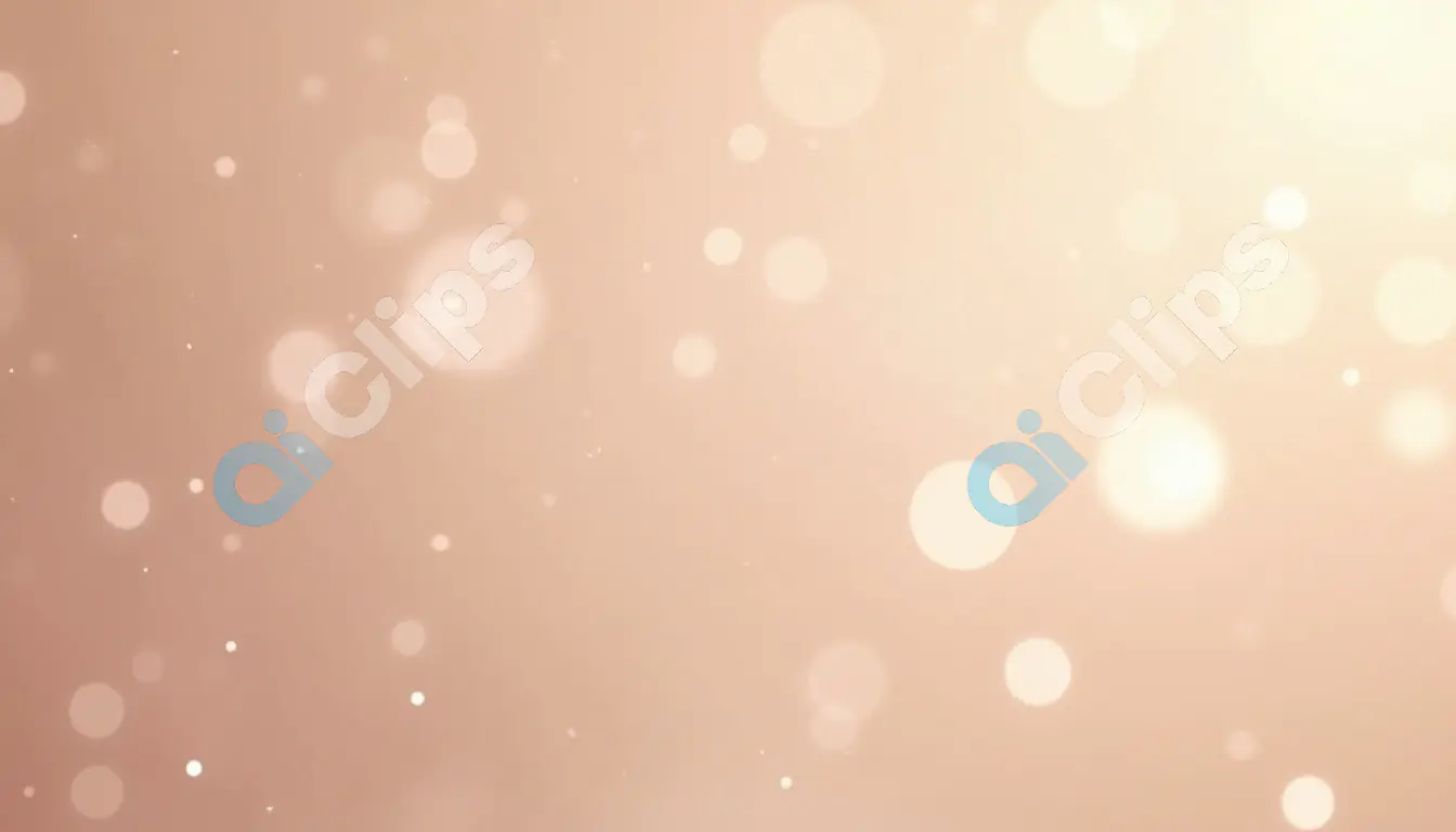 Soft Beige Bokeh Background with Light Particles