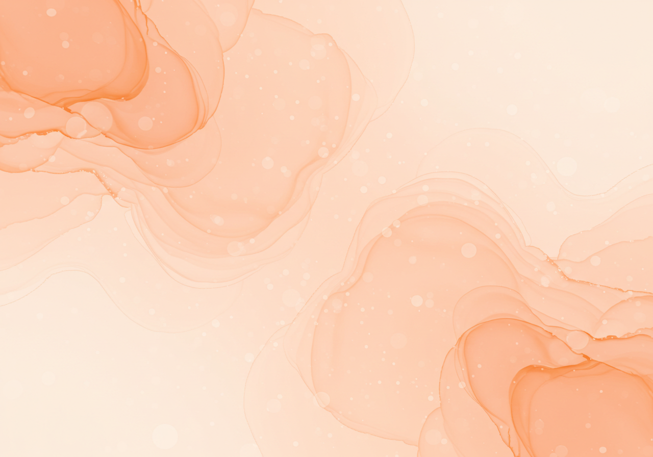Abstract Peach Fluid Art Background with Soft Swirls