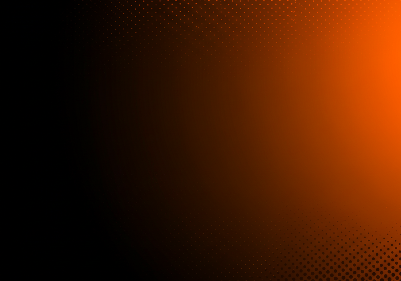 Abstract Gradient with Orange Halftone Pattern Background