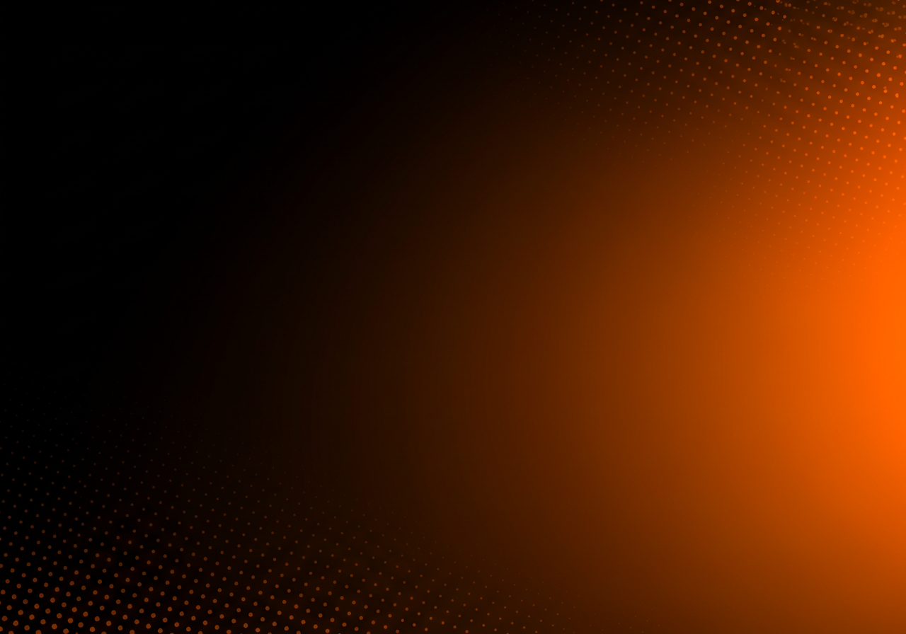 Dynamic Orange Gradient with Halftone Pattern Background