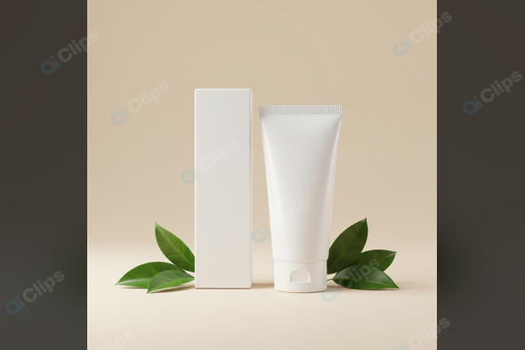 Minimalist Skincare Packaging with Natural Elements