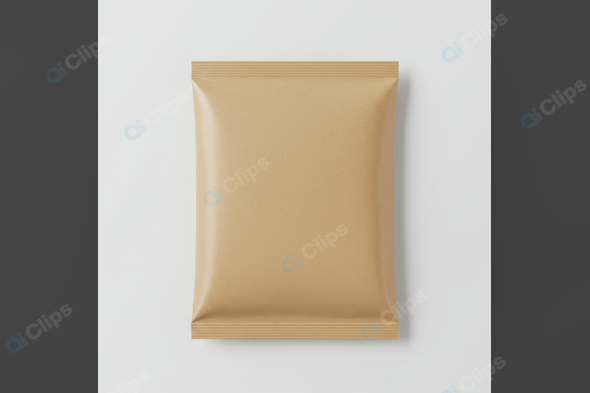 Minimalist Brown Kraft Paper Pack Mockup