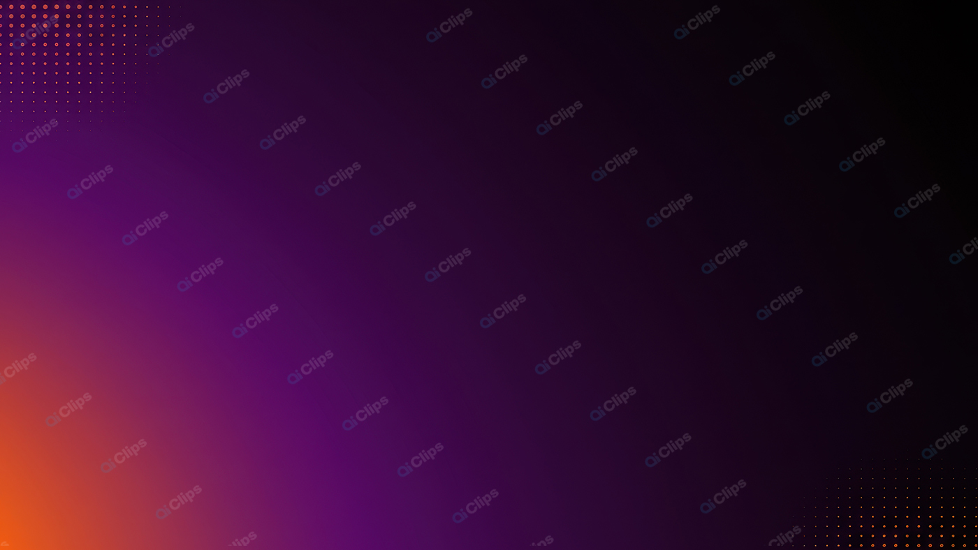 Gradient Background with Orange and Purple Halftone Dots