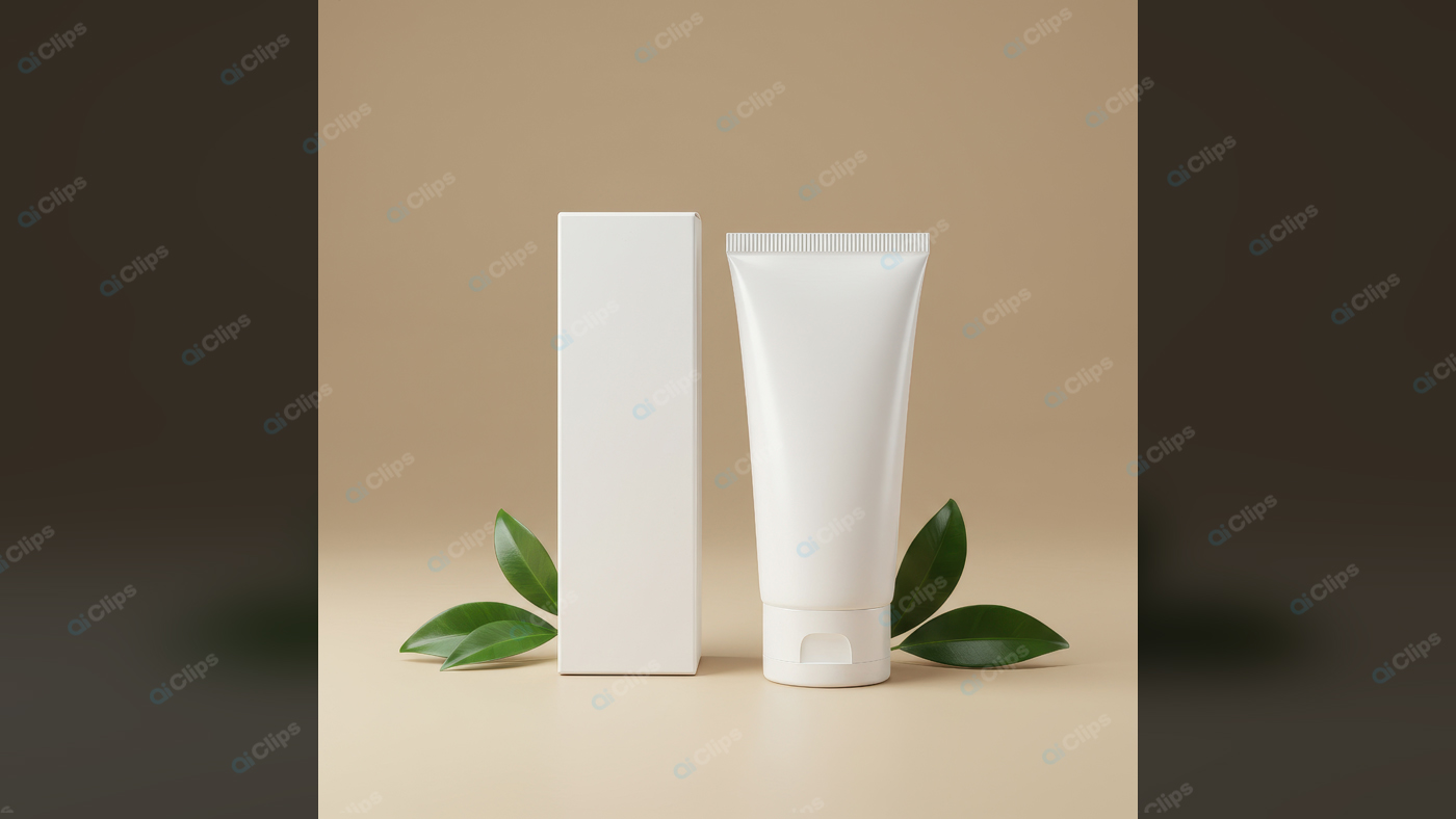 Minimalist Skincare Packaging with Herbal Elements