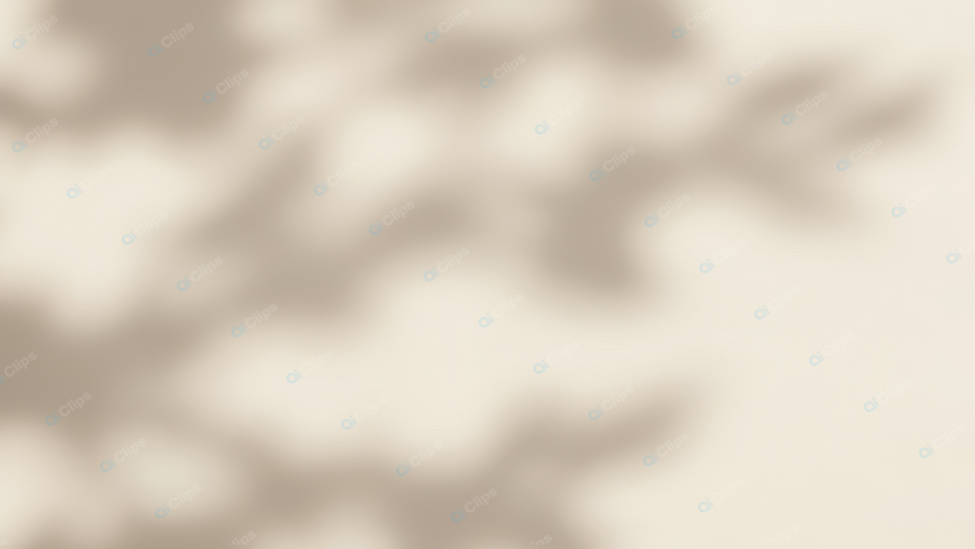 Blurry Nature Leaf Shadow on Neutral Background