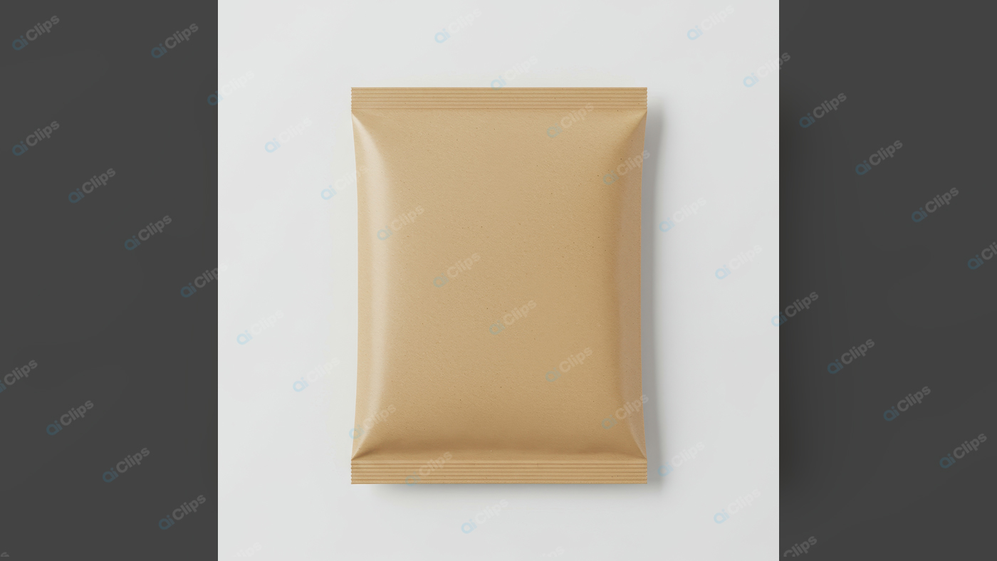 Minimalist Brown Kraft Paper Pack Mockup