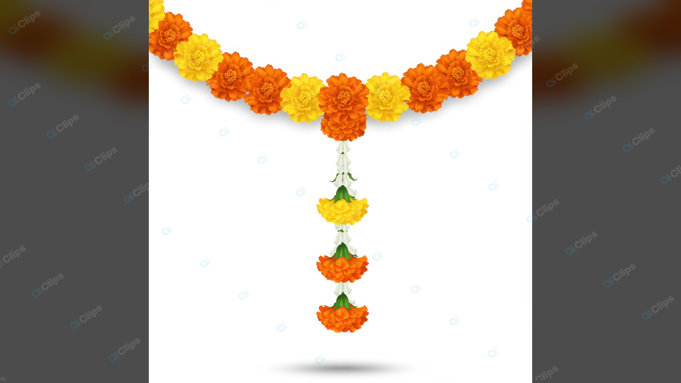Marigold Flower Garland for Festive Decorations