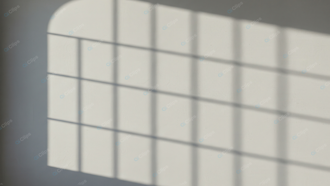 Wall Grid Shadow Casting in Sunlight